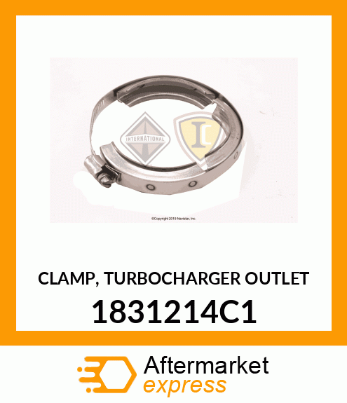 CLAMP, TURBOCHARGER OUTLET 1831214C1