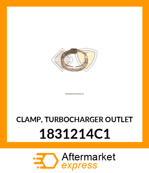 CLAMP, TURBOCHARGER OUTLET 1831214C1