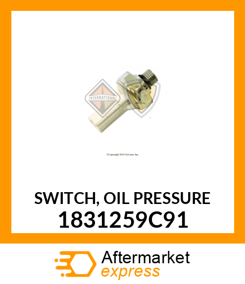 SWITCH, OIL PRESSURE 1831259C91