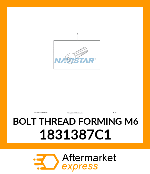 BOLT THREAD FORMING M6 1831387C1