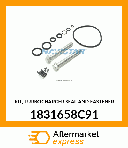 KIT, TURBOCHARGER SEAL AND FASTENER 1831658C91