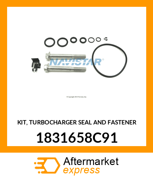 KIT, TURBOCHARGER SEAL AND FASTENER 1831658C91