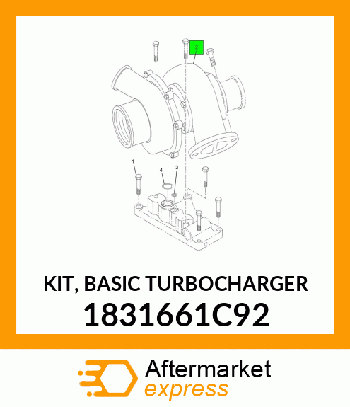 KIT, BASIC TURBOCHARGER 1831661C92