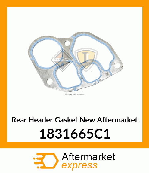 Rear Header Gasket New Aftermarket 1831665C1