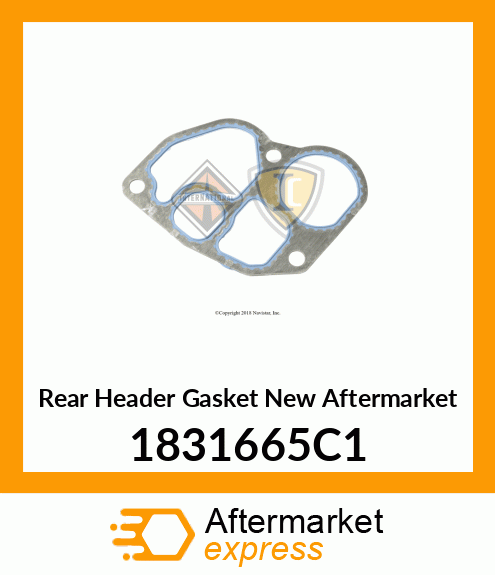 Rear Header Gasket New Aftermarket 1831665C1