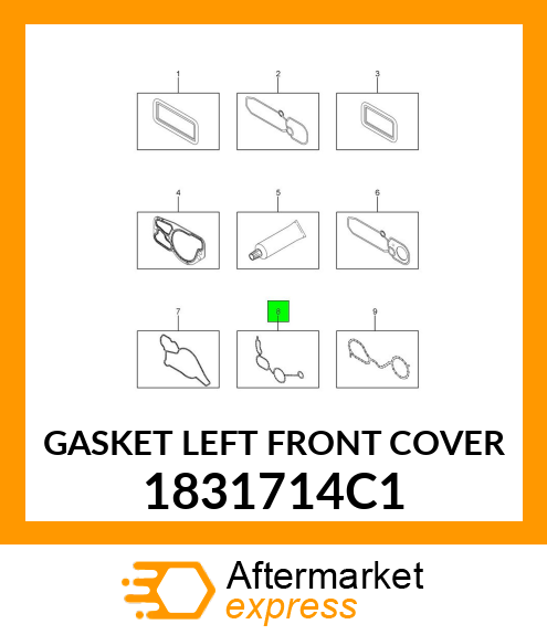 GASKET LEFT FRONT COVER 1831714C1