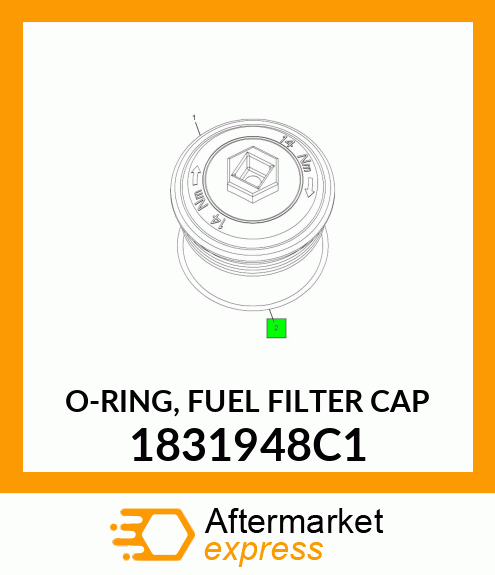O-RING, FUEL FILTER CAP 1831948C1