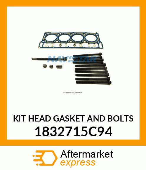 KIT HEAD GASKET AND BOLTS 1832715C94