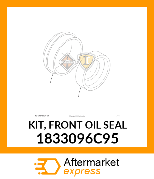 KIT, FRONT OIL SEAL 1833096C95