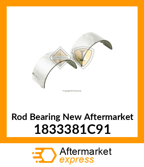 Rod Bearing New Aftermarket 1833381C91