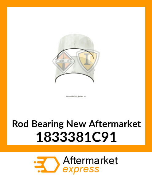 Rod Bearing New Aftermarket 1833381C91