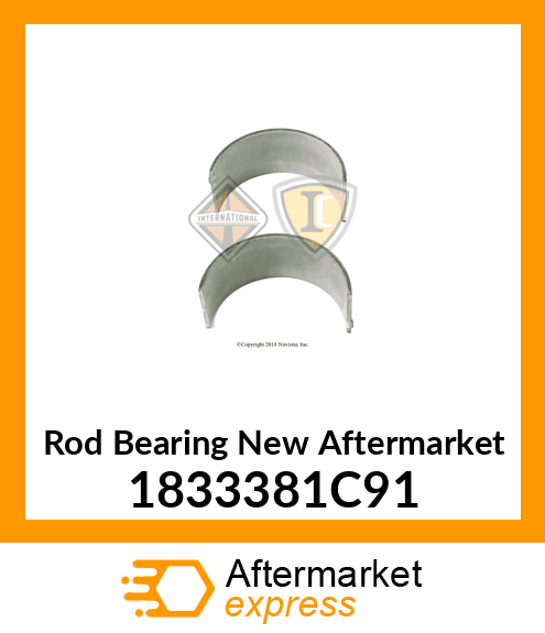 Rod Bearing New Aftermarket 1833381C91