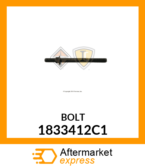 BOLT, STUD M8 X 80MM 1833412C1