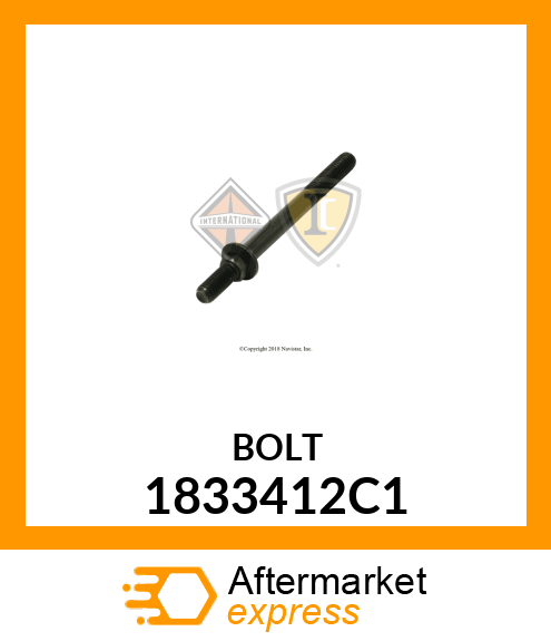 BOLT, STUD M8 X 80MM 1833412C1