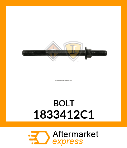 BOLT, STUD M8 X 80MM 1833412C1