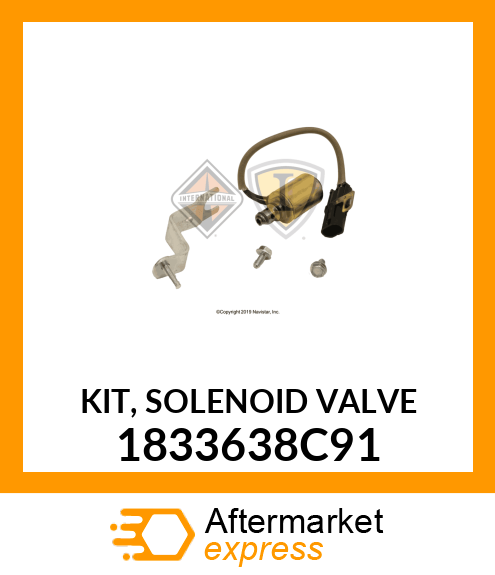 KIT, SOLENOID VALVE 1833638C91