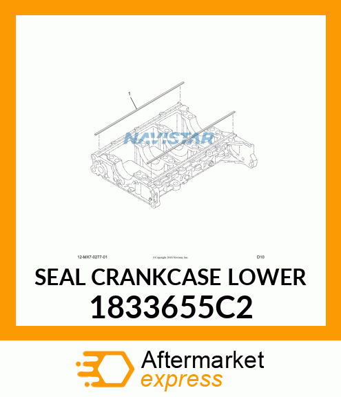 SEAL CRANKCASE LOWER 1833655C2