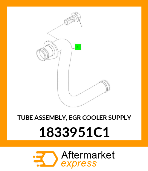 TUBE ASSEMBLY, EGR COOLER SUPPLY 1833951C1