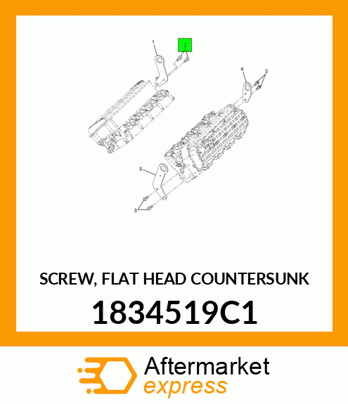 SCREW, FLAT HEAD COUNTERSUNK 1834519C1