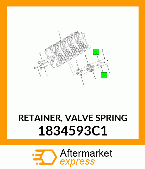 RETAINER, VALVE SPRING 1834593C1