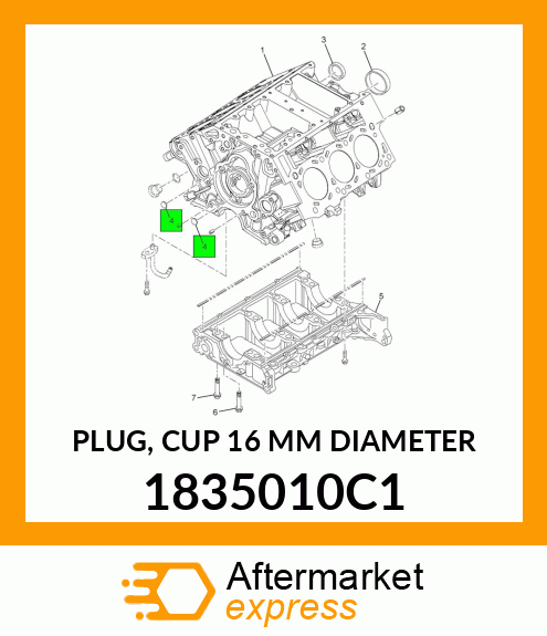 PLUG, CUP 16 MM DIAMETER 1835010C1