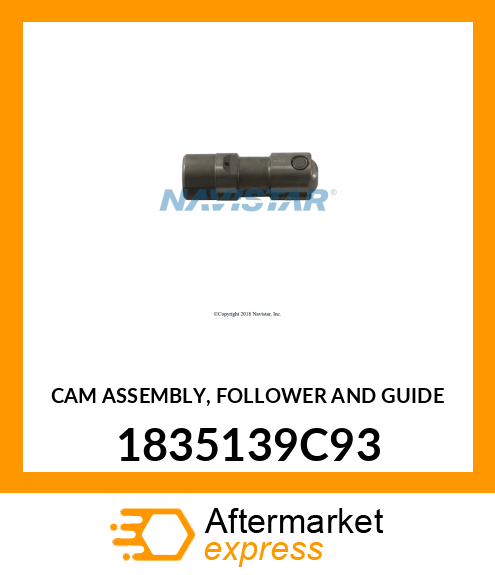 CAM ASSEMBLY, FOLLOWER AND GUIDE 1835139C93