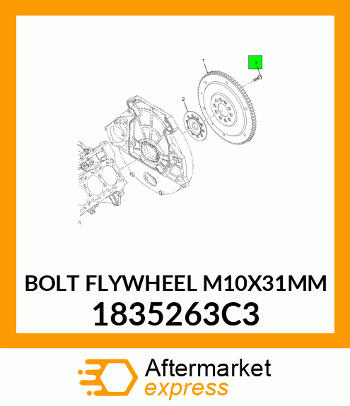 BOLT FLYWHEEL M10X31MM 1835263C3