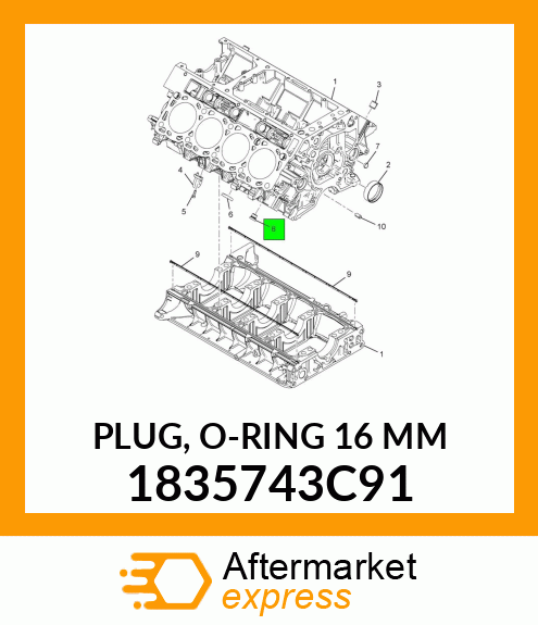 PLUG, O-RING 16 MM 1835743C91