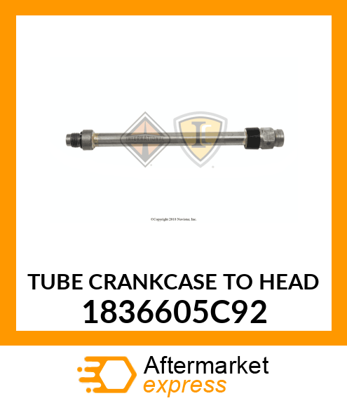 TUBE CRANKCASE TO HEAD 1836605C92