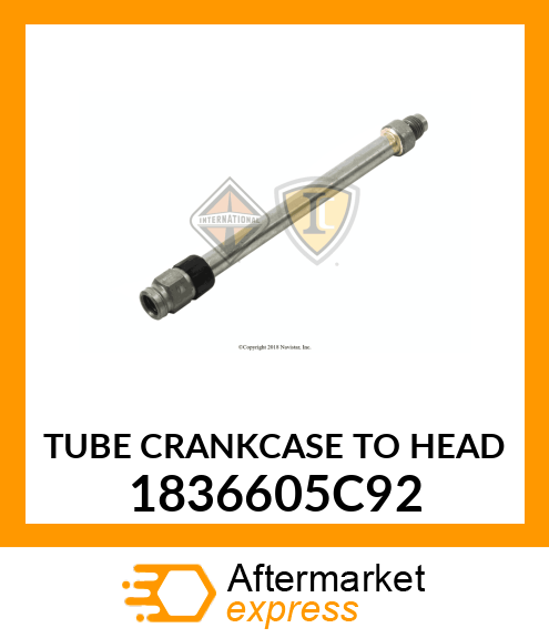 TUBE CRANKCASE TO HEAD 1836605C92