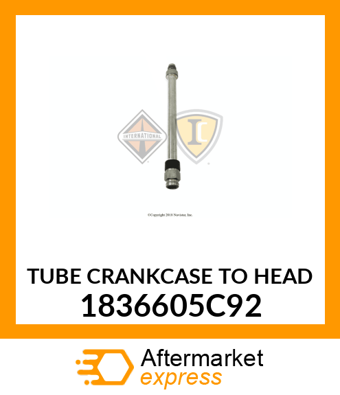 TUBE CRANKCASE TO HEAD 1836605C92