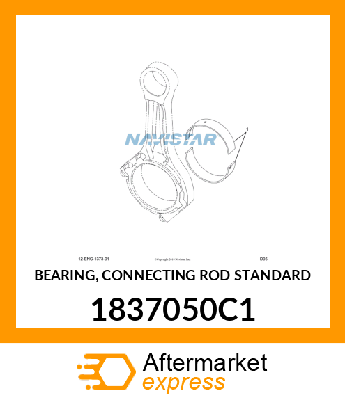 BEARING, CONNECTING ROD STANDARD 1837050C1