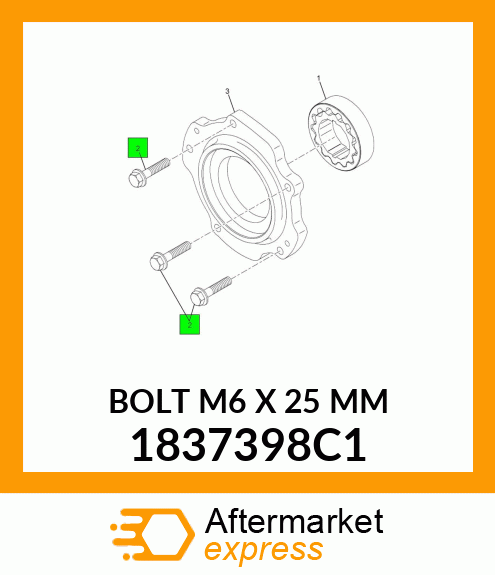 BOLT M6 X 25 MM 1837398C1