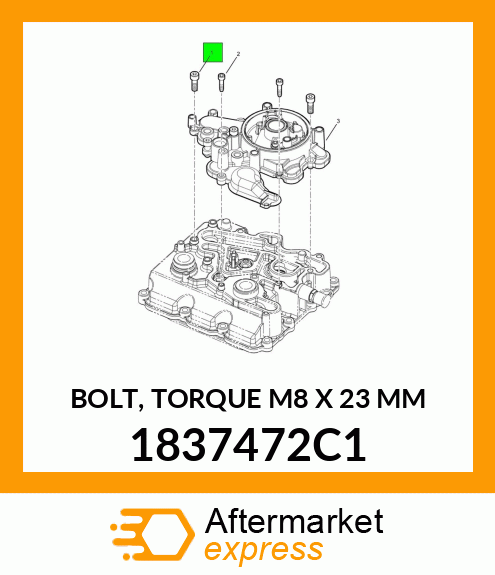 BOLT, TORQUE M8 X 23 MM 1837472C1