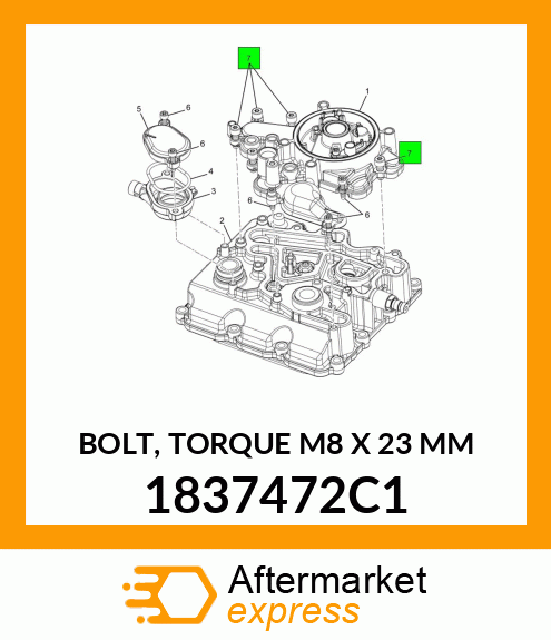 BOLT, TORQUE M8 X 23 MM 1837472C1