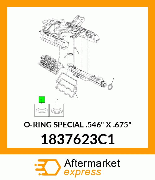 O-RING SPECIAL .546" X .675" 1837623C1