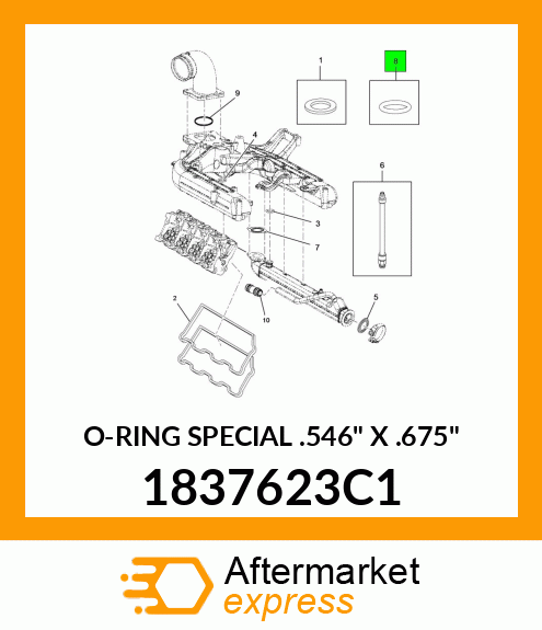 O-RING SPECIAL .546" X .675" 1837623C1