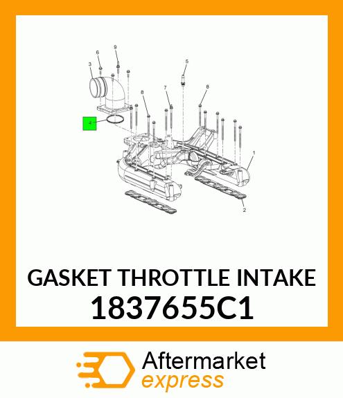 GASKET THROTTLE INTAKE 1837655C1