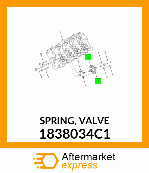 SPRING, VALVE 1838034C1