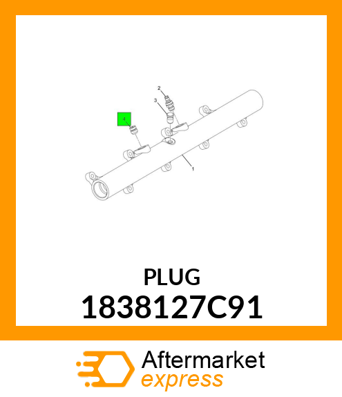 PLUG ASSEMBLY WITHOUT- RING M14 X 1.5" 1838127C91