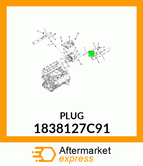 PLUG ASSEMBLY WITHOUT- RING M14 X 1.5" 1838127C91