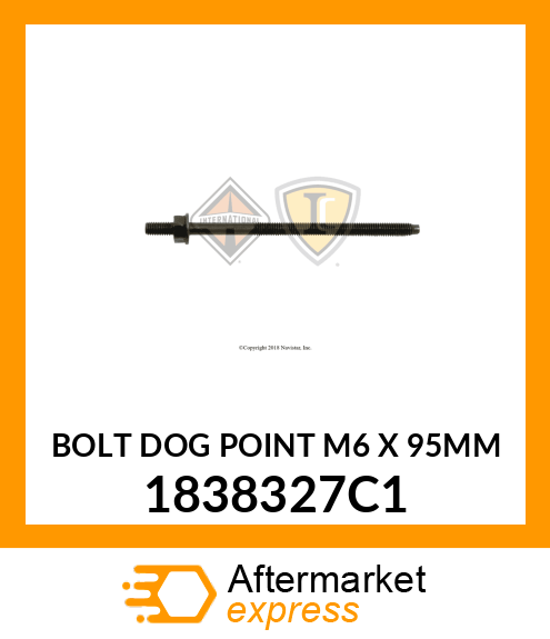 BOLT DOG POINT M6 X 95MM 1838327C1