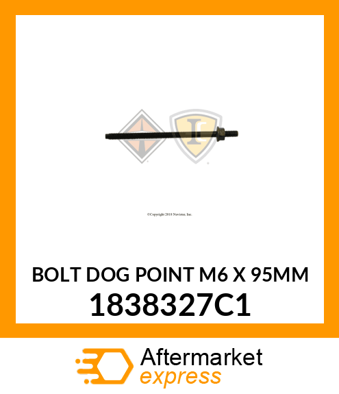 BOLT DOG POINT M6 X 95MM 1838327C1