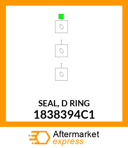 SEAL, "D" RING 1838394C1