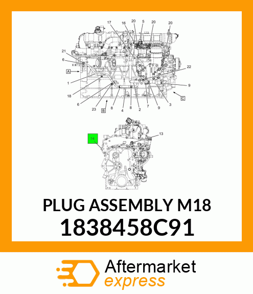 PLUG ASSEMBLY M18 1838458C91