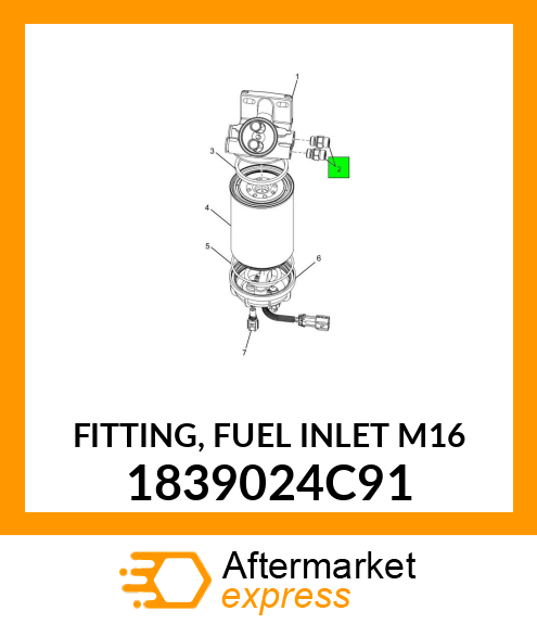 FITTING, FUEL INLET M16 1839024C91