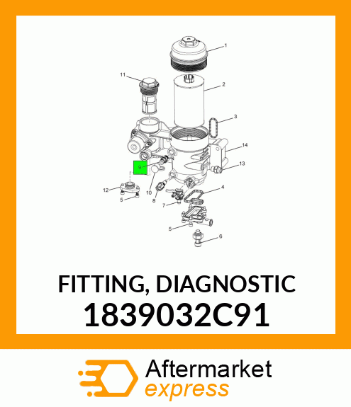 FITTING, DIAGNOSTIC 1839032C91