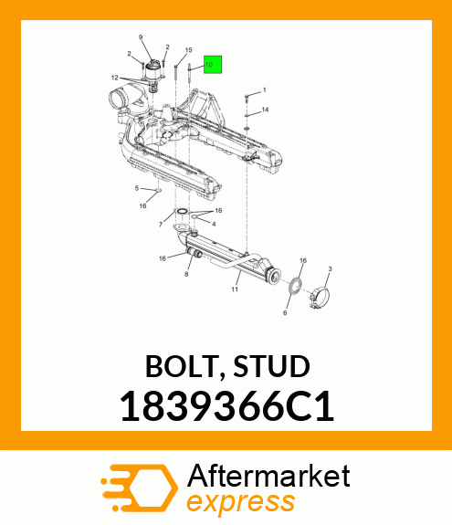 BOLT, STUD 1839366C1