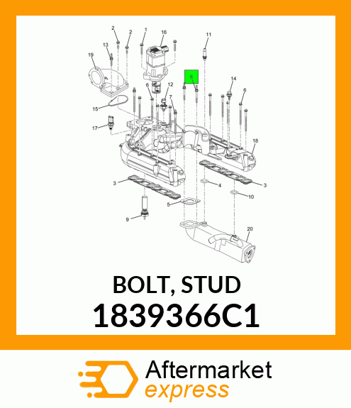 BOLT, STUD 1839366C1