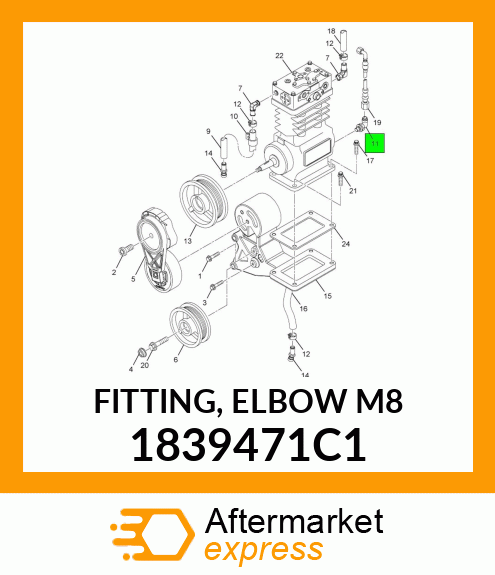 FITTING, ELBOW M8 1839471C1